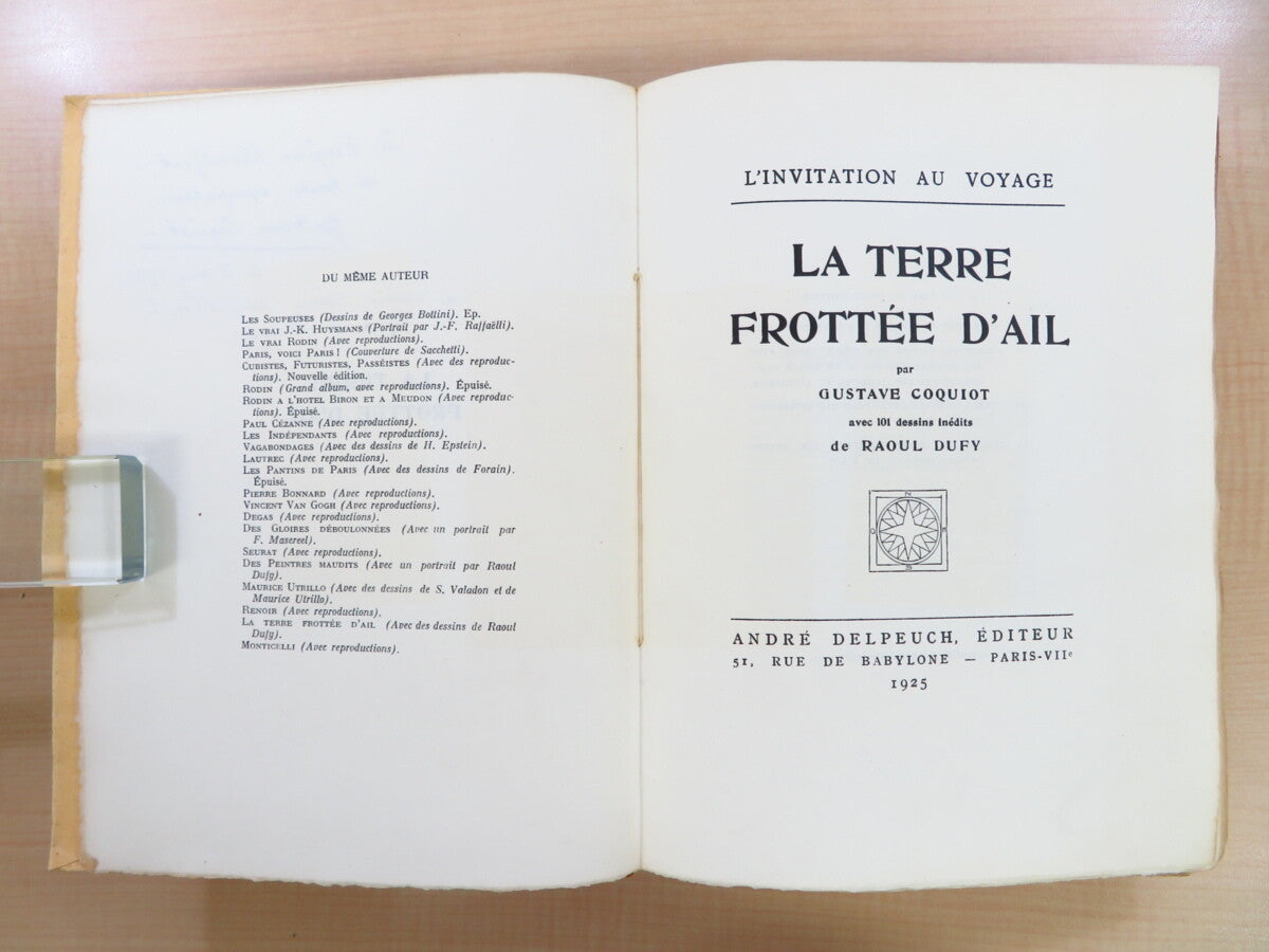 La Terre Frottee D'Ail Illustrated By Raoul Dufy Gustave Coquiot Signed 1925