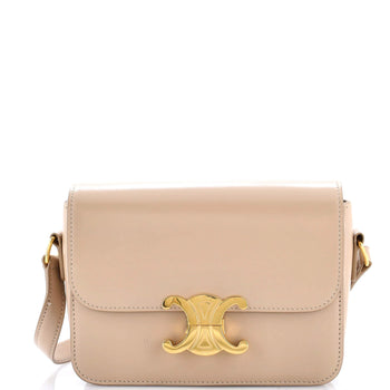Celine Triomphe Shoulder Bag Smooth Calfskin Teen