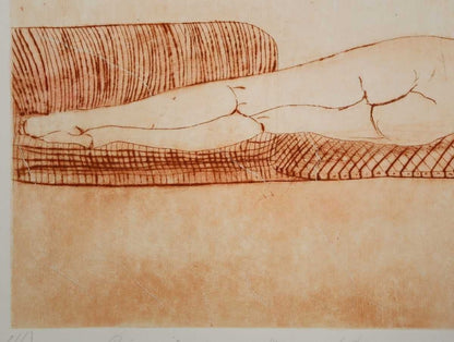 Nijole Vilutiene Near The Sea Etching 19972004 Signed Lithuanian Female Art