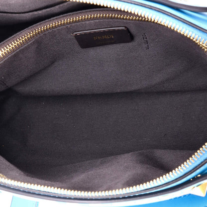 Fendi Logo By The Way Satchel Stitched Leather Medium