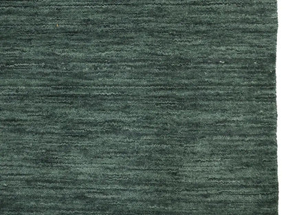 Handmade Dark Green Gabbeh Modern Rug Tribal
