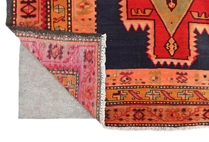 Handmade Vintage Oriental Runner Rug Tribal