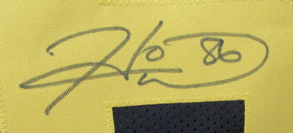 Hines Ward Signed/Autographed Steelers Black/Yellow Custom Jersey Beckett 194777