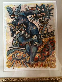 Theo Tobiasse (France) Original Large Lithograph Signed Numbered Framed Paris