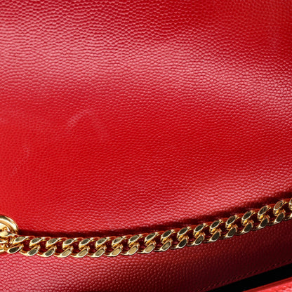 Saint Laurent Classic Monogram Crossbody Bag Grainy Leather Medium