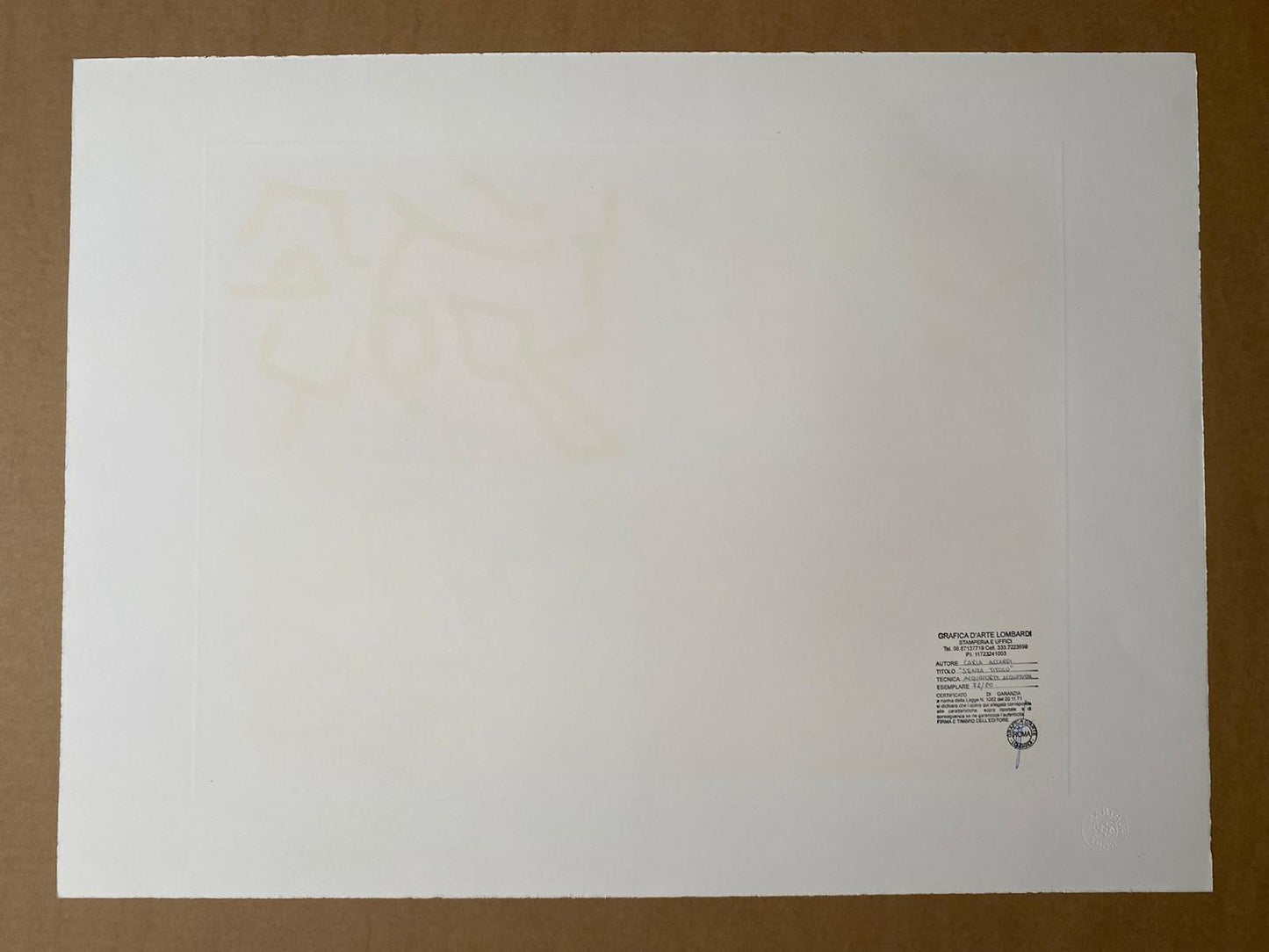 Carla Accardi Etching Aquatint Signed Numbered Published Assurance