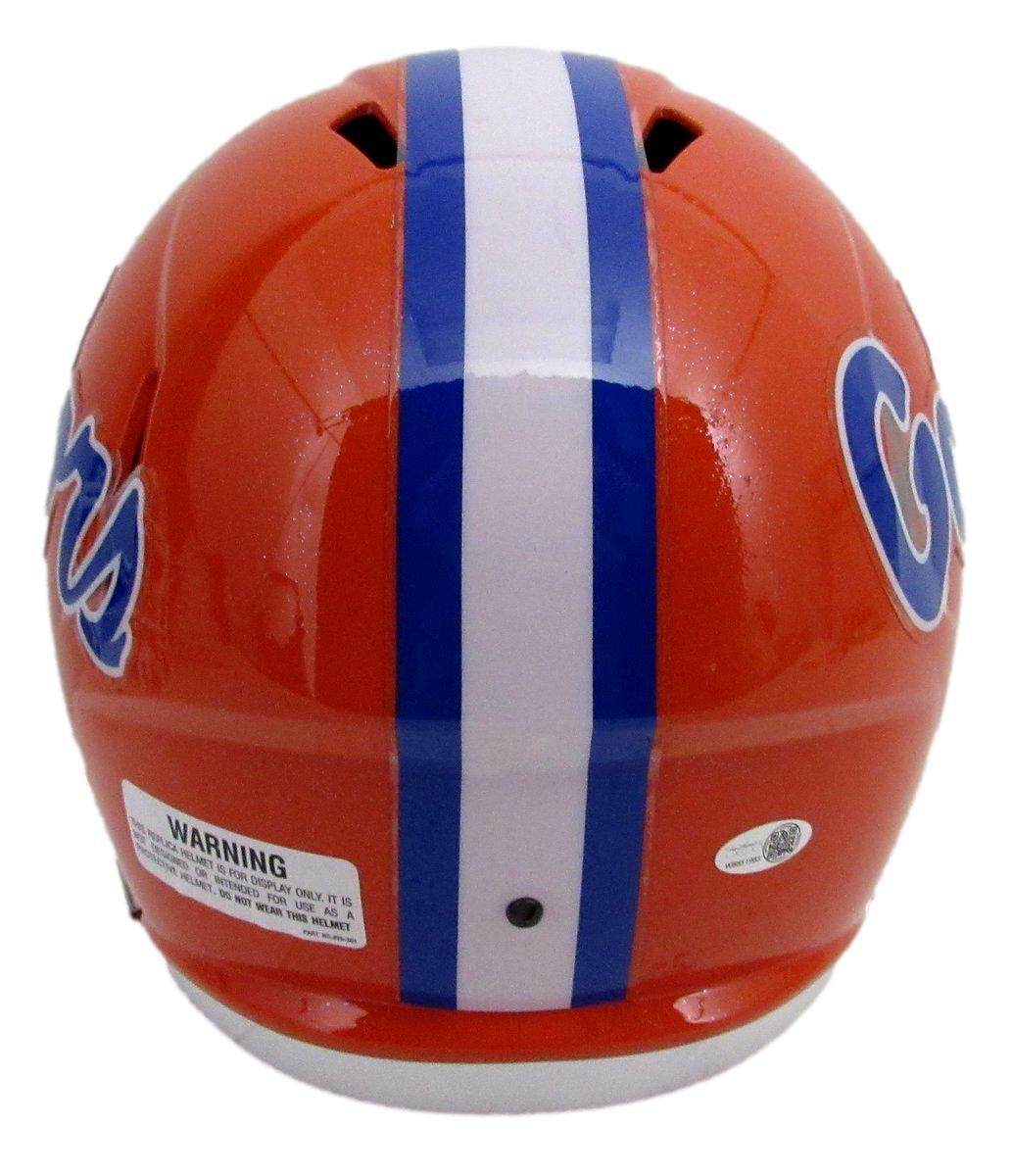 D. J. Lagway Signed/Inscr Orange Full Size Replica Helmet Florida Jsa 197049