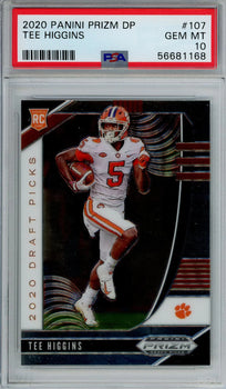 Tee Higgins 2020 Panini Prizm Dp Grade 10 Card #107