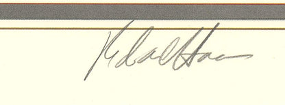 Richard Haas The Old Executive Office Building Signed " Offset Lithogr