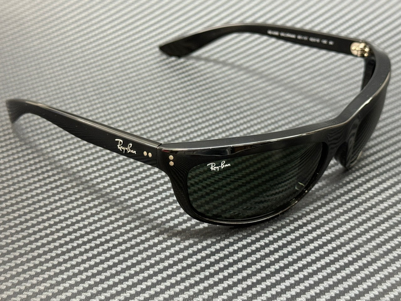 RAY BAN RB4089 601 31 Black Green Unisex 62 mm Sunglasses