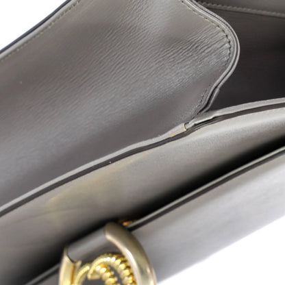 Gucci Gg Ring Shoulder Bag Leather Medium