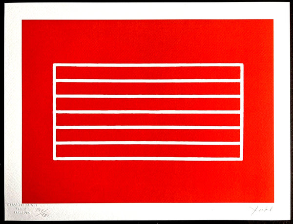 Donald Judd Lithograph Coa Signed Op Numbered