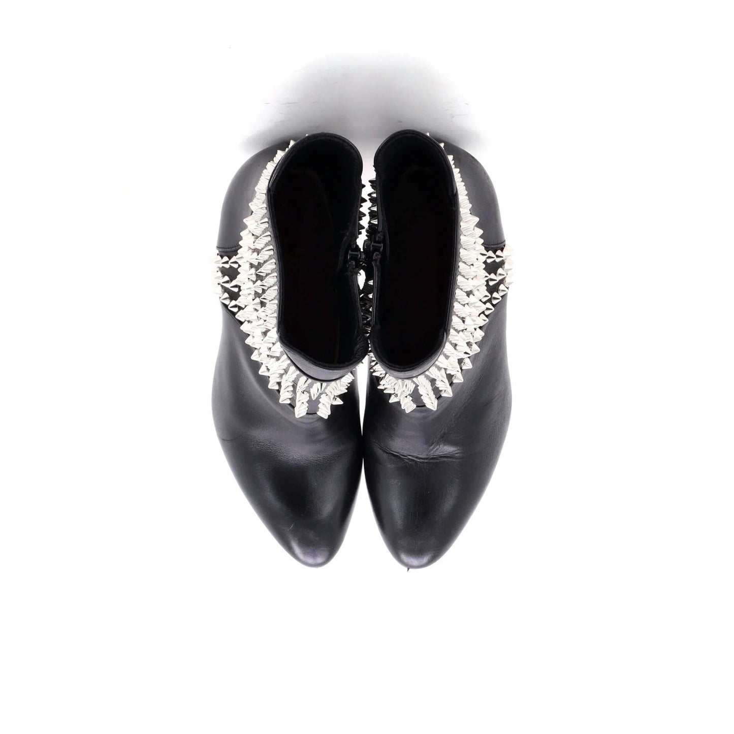 Christian Louboutin Women'S Hongroise Heeled Boots Studded Leather 85