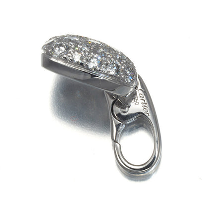 Cartier Pendant Diamond Paved Heart Charm 18K 750