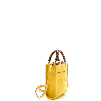 Fendi Sunshine Shopper Tote Leather Mini