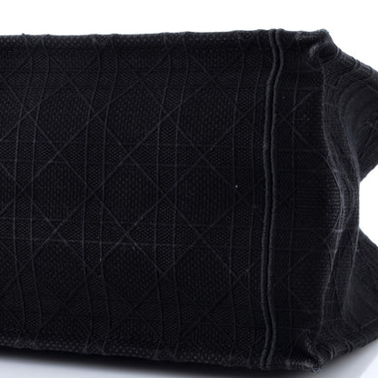 Christian Dior Book Tote Cannage Embroidered Canvas Medium