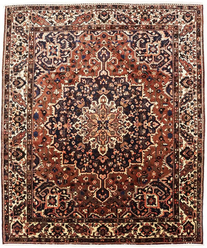 Handmade Vintage Floral Wool Oriental Rug Living