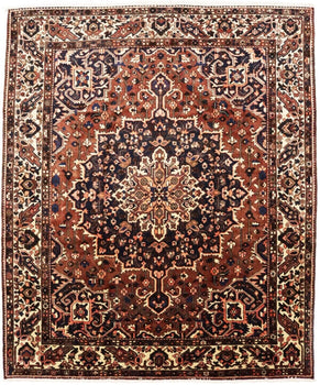 Handmade Vintage Floral Wool Oriental Rug Living