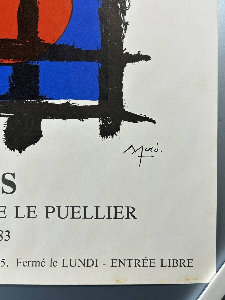 Joan Miro Orleans 1983 Lithograph Poster, Used Condition