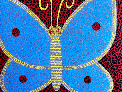 Yayoi Kusama "Butterfly" Lithograph Mori Museum Hand Numbered Coa