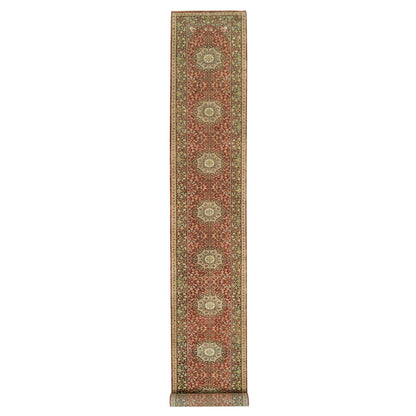 2'7"X20'1" Brown Antiqued Haji Jalili Design Hand Knotted Xl Runner Rug