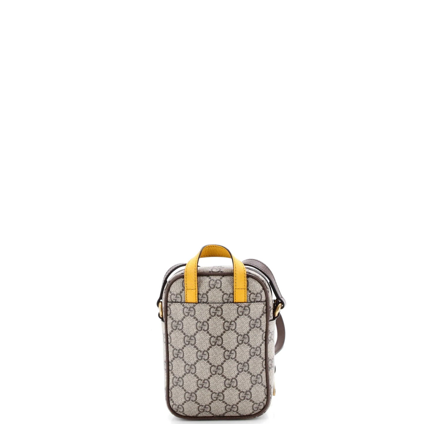 Gucci Neo Vintage Top Handle Crossbody Bag Gg Coated Canvas Mini