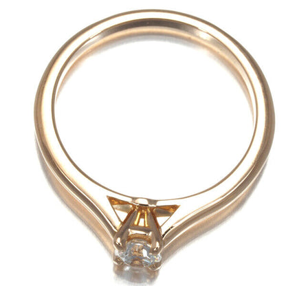 Cartier Ring 1895 Solitaire Diamond 0.18Ct E Vvs2 Ex Eu50 18K Rg