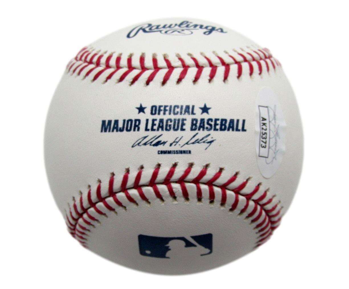 W James Cobbin Autographed Oml Baseball Negro League Ny Black Yankees Jsa 179746