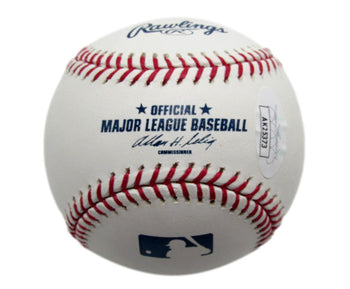 W James Cobbin Autographed Oml Baseball Negro League Ny Black Yankees Jsa 179746