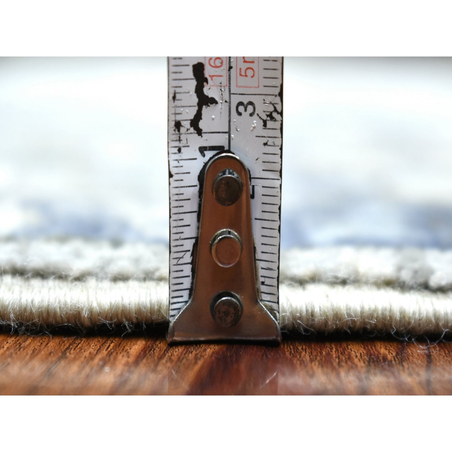 6'X9'5" Gray Afghan Peshawar Soft And Pliable Wool Hand Knotted Rug