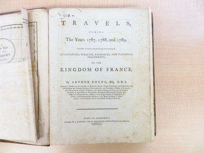 Arthur Young Travels During The Years 1787, 1788, & 1789, 1792 Bury St. Edmund'S
