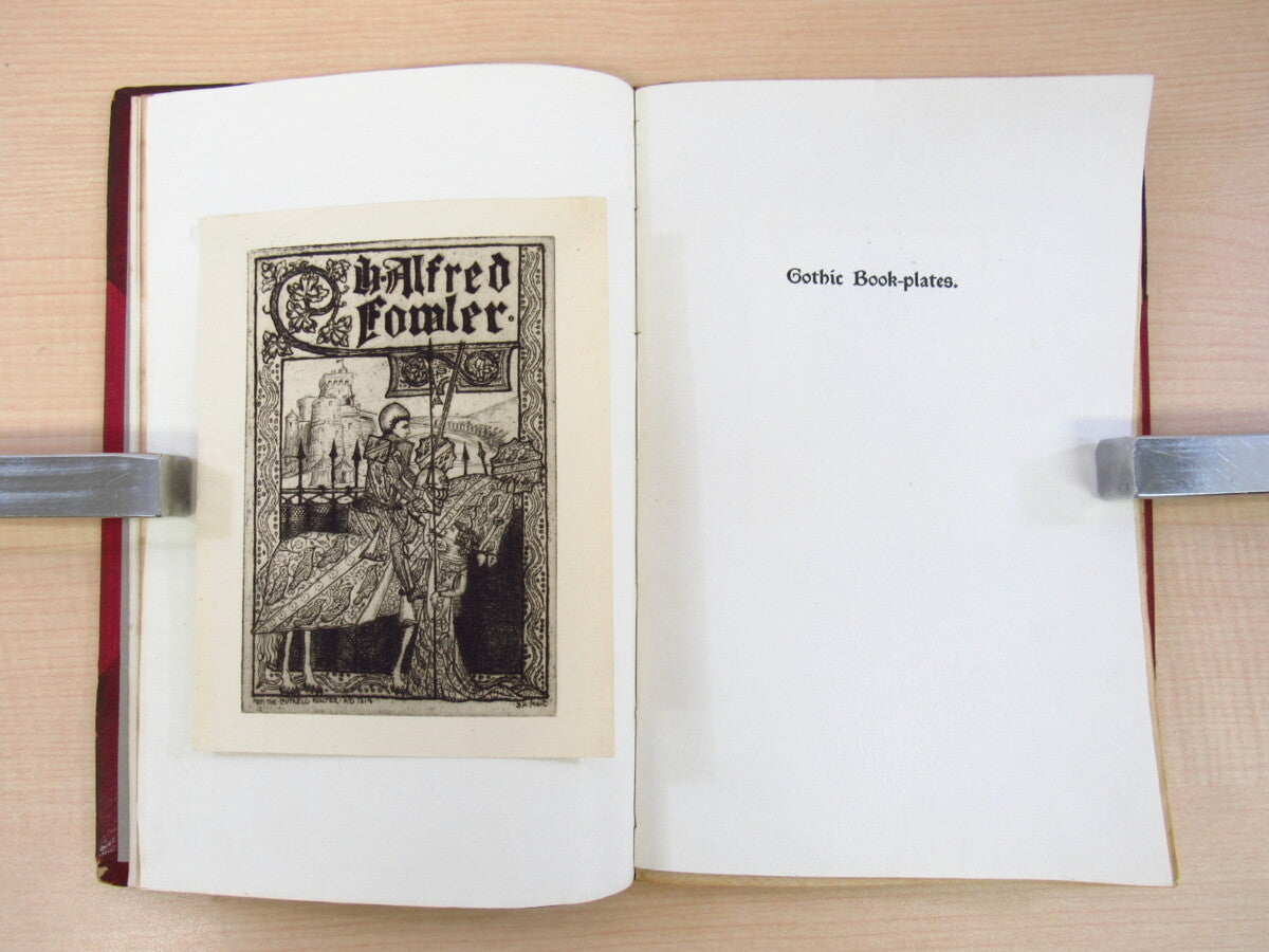 John Ruskin Bertha Gorst Aikin  -Gothic Book-Plates- Limited 3 Rare Book 1912