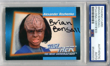 Brian Bonsall 1992 Stark Trek The Next Generation Psa Authentic Auto Card