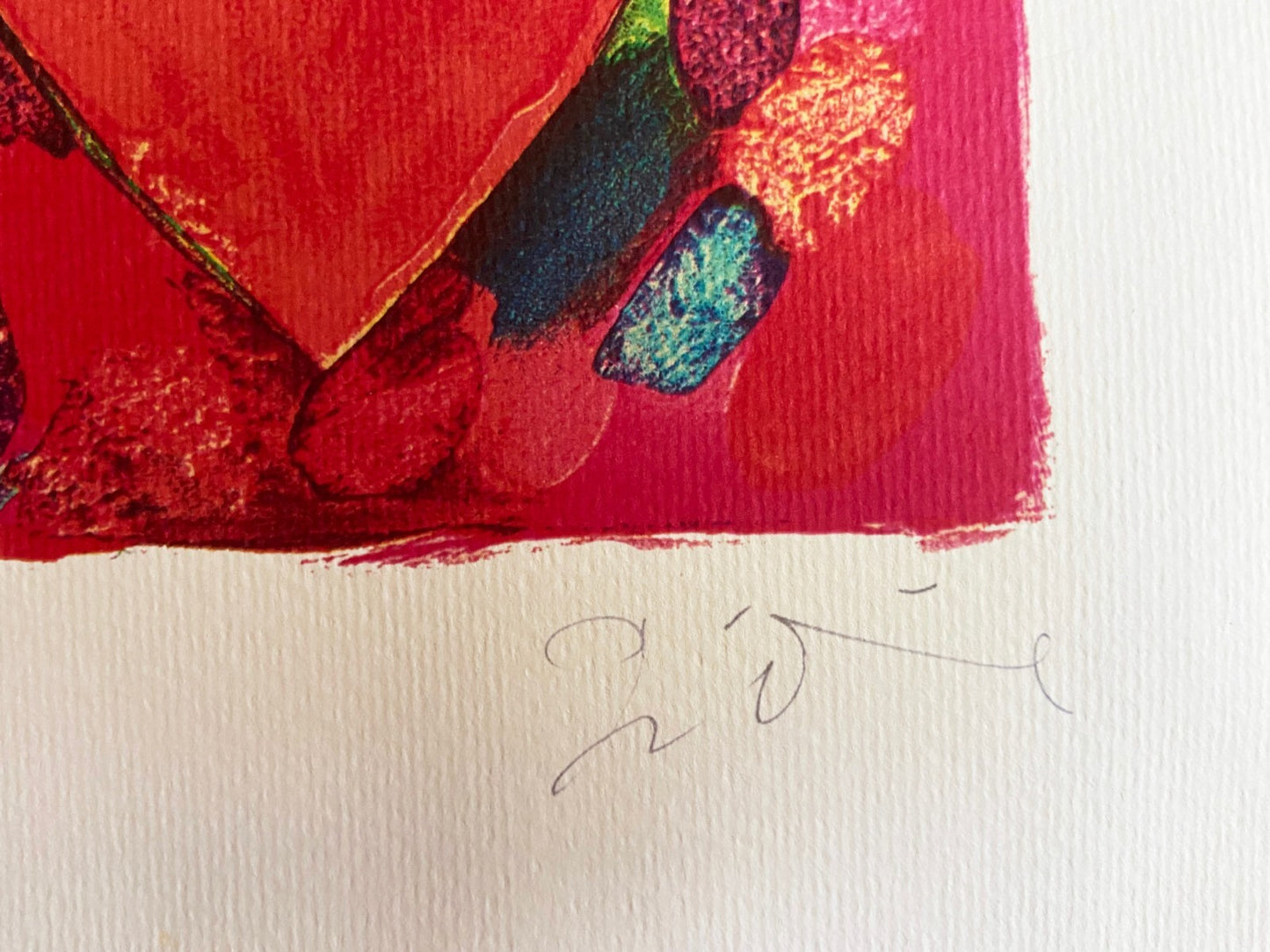 Jim Dine Lithograph Coa Signed Op Hand Numbered In Pencil Crayon