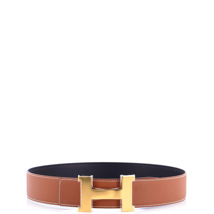 Wide Hermes Constance Reversible Belt Leather