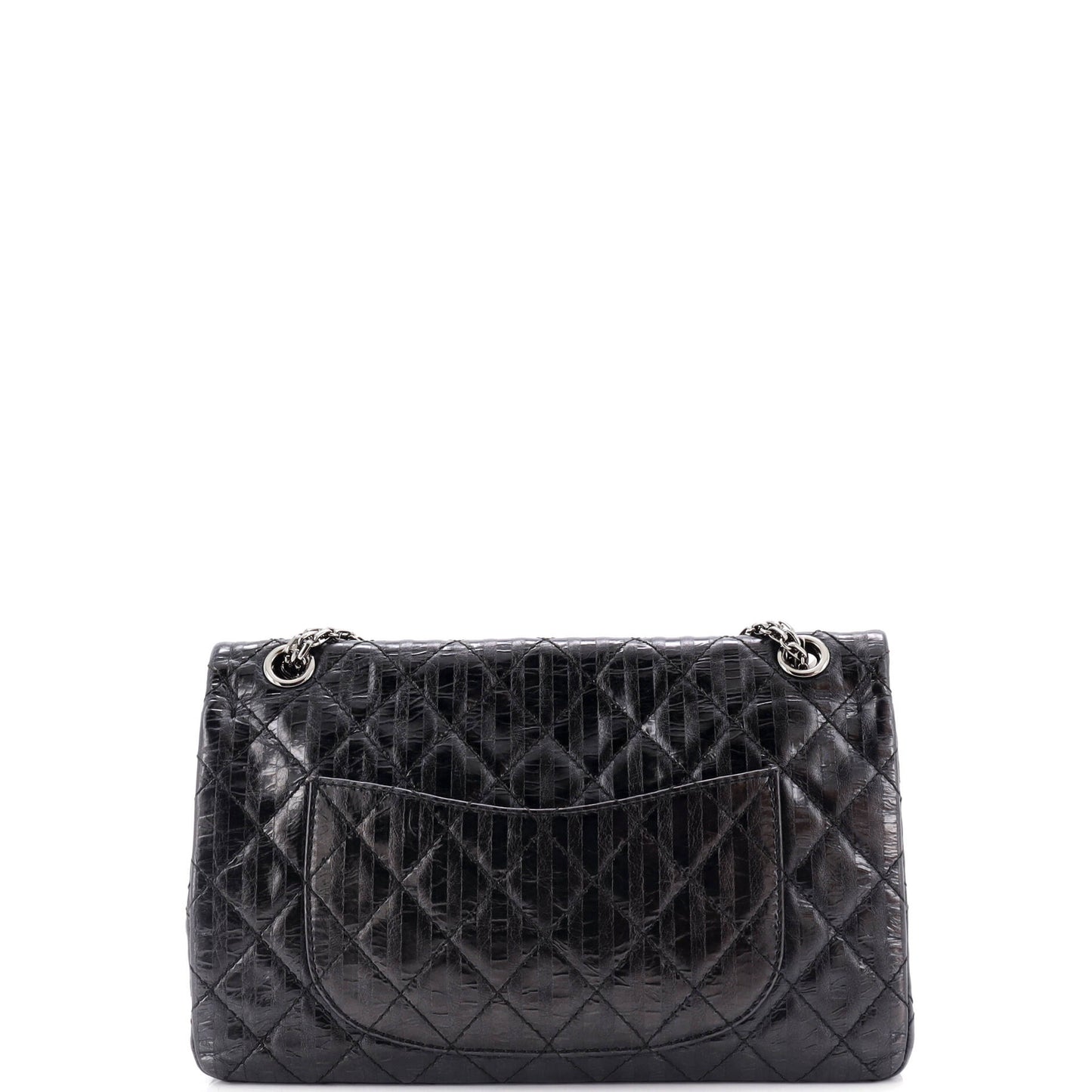 Chanel Rayures Reissue 2.55 Flap Bag Quilted Metallic Aged Calfskin 226