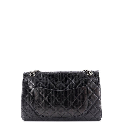 Chanel Rayures Reissue 2.55 Flap Bag Quilted Metallic Aged Calfskin 226