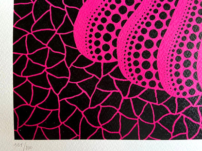 Yayoi Kusama, Lithograph Coa Original Certified Hand-Numbered
