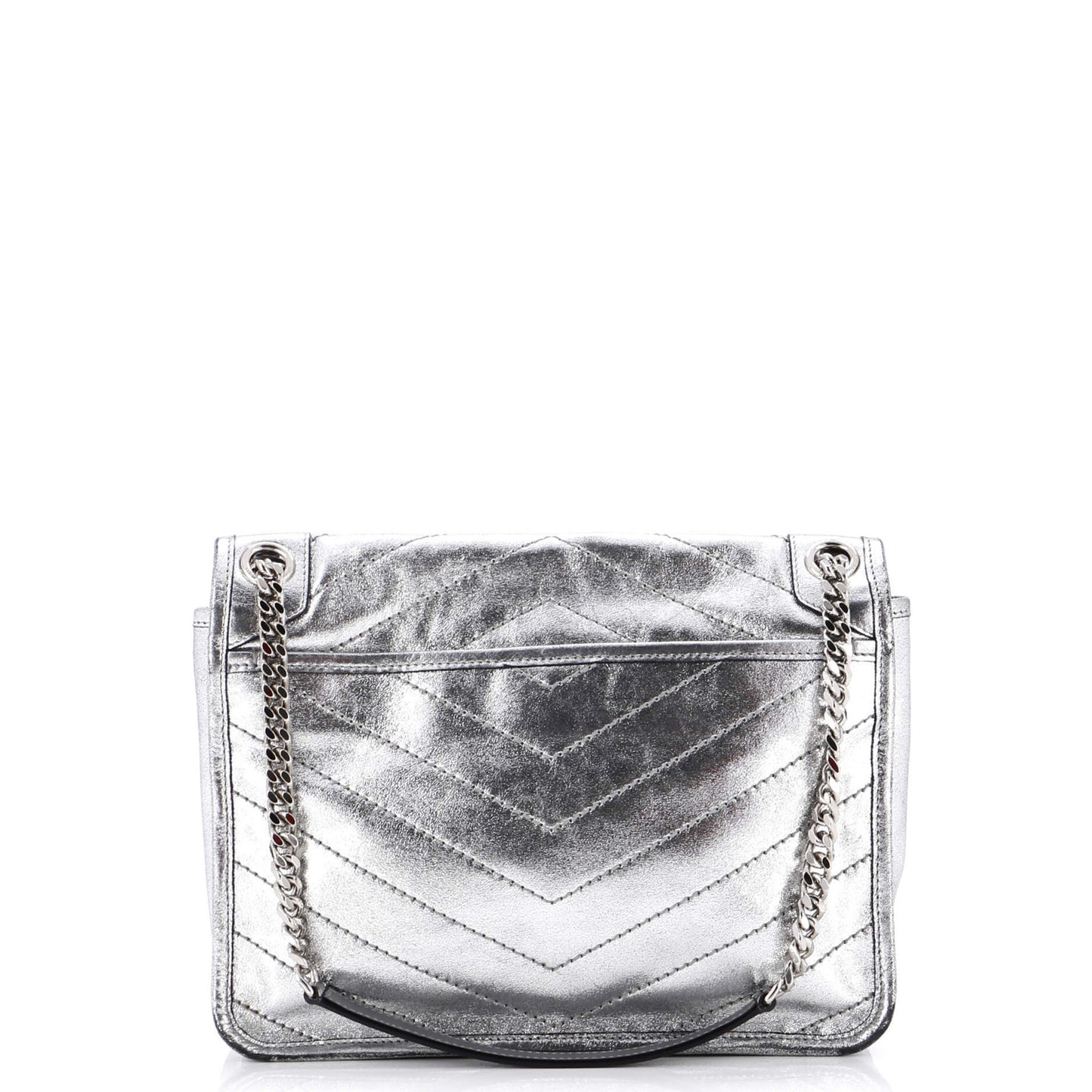 Saint Laurent Niki Chain Flap Bag Leather Medium