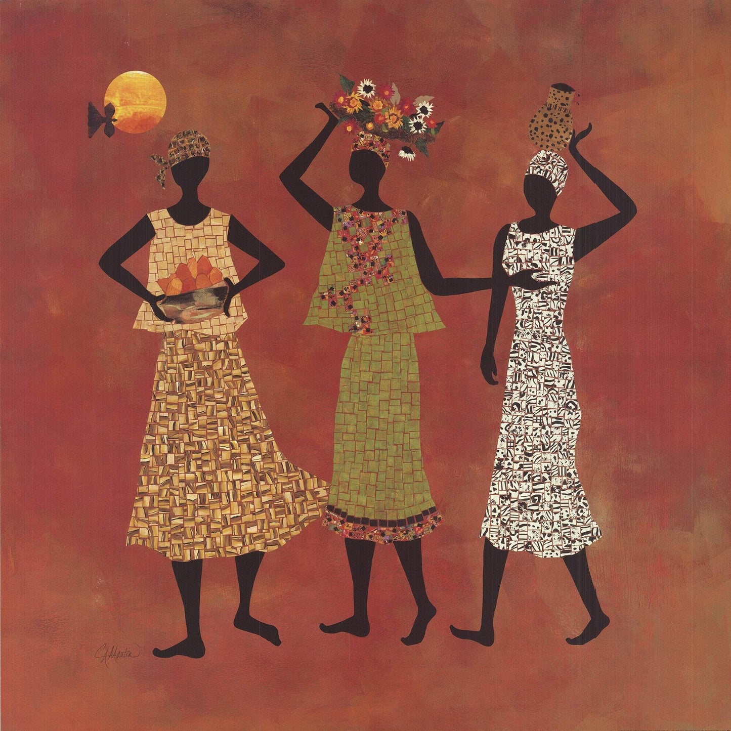 Charleen Martin Three Sisters " Offset Lithograph