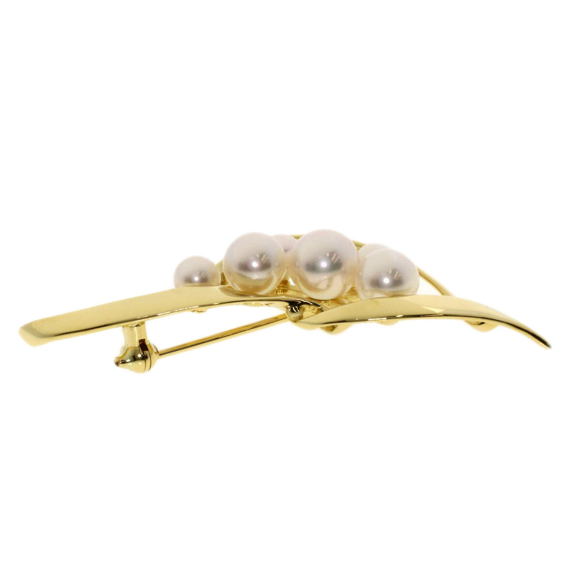 Mikimoto   Brooch Akoya Pearl Pearl K18 Yellow