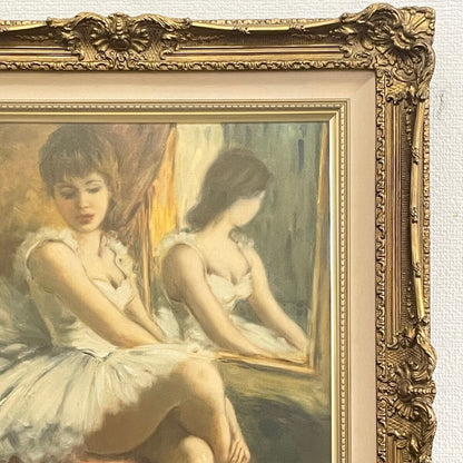 Helmut Breuninger Original Oil Painting On Canvas Signed Framed - Ballerina