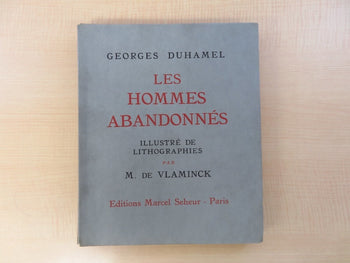 Rare 1927 'Les Hommes Abandonnes' With Vlaminck Etchings & Lithographs