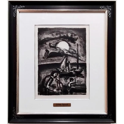 Georges Rouault Original Lithograph 1929 "Le Vent Emplit Les Voiles" Paysages