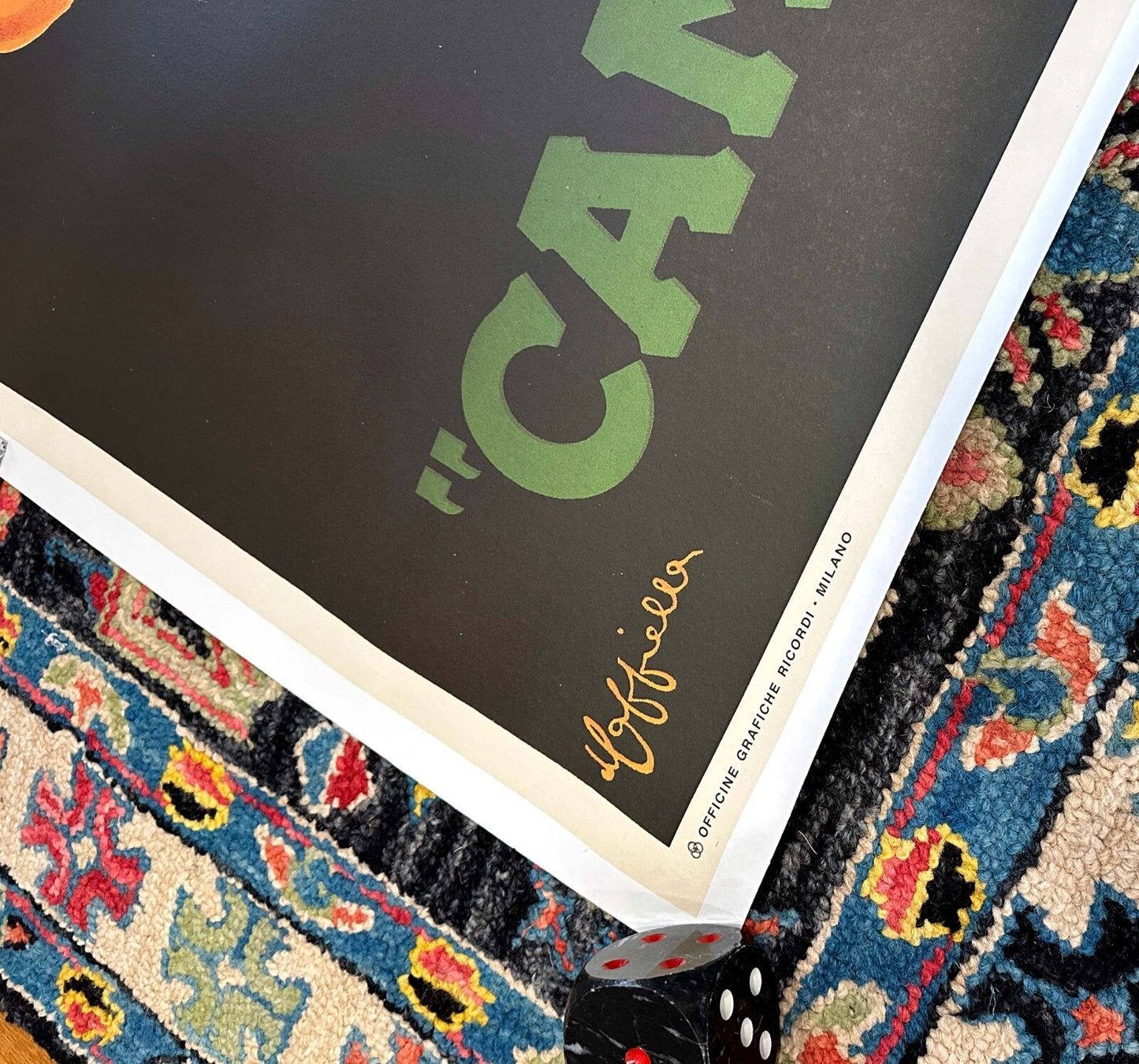 Leonetto Cappiello Campari L'Aperitivo 1950 Rare Size ! Authentic Original 39X55