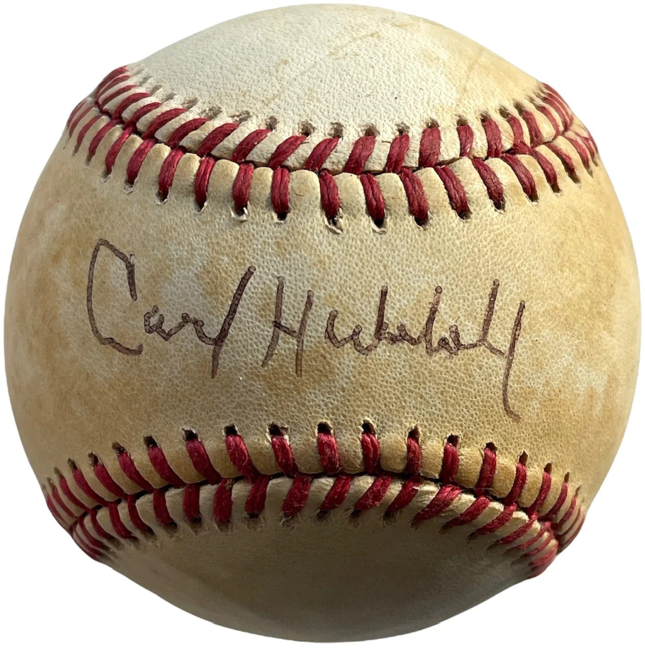 Carl Hubbell Autographed Official Baseball (Jsa)