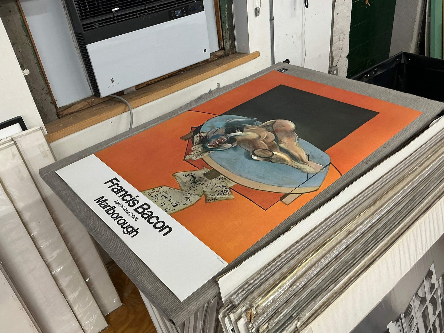 Francis Bacon Figure In A Room " Poster Expressionism Orange