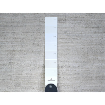 6'X9' Olympus White Modern Peshawar Hand Knotted 100% Wool Oriental Rug