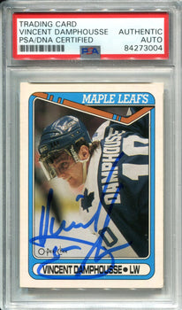 Vincent Damphousse Autographed 1990 O-Pee-Chee Card (Psa)