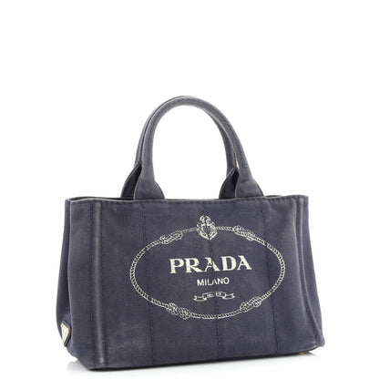 Prada Canapa Tote Denim Mini